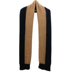 MICHAEL KORS  |  Wool Blend Camel & Black Color Block Scarf